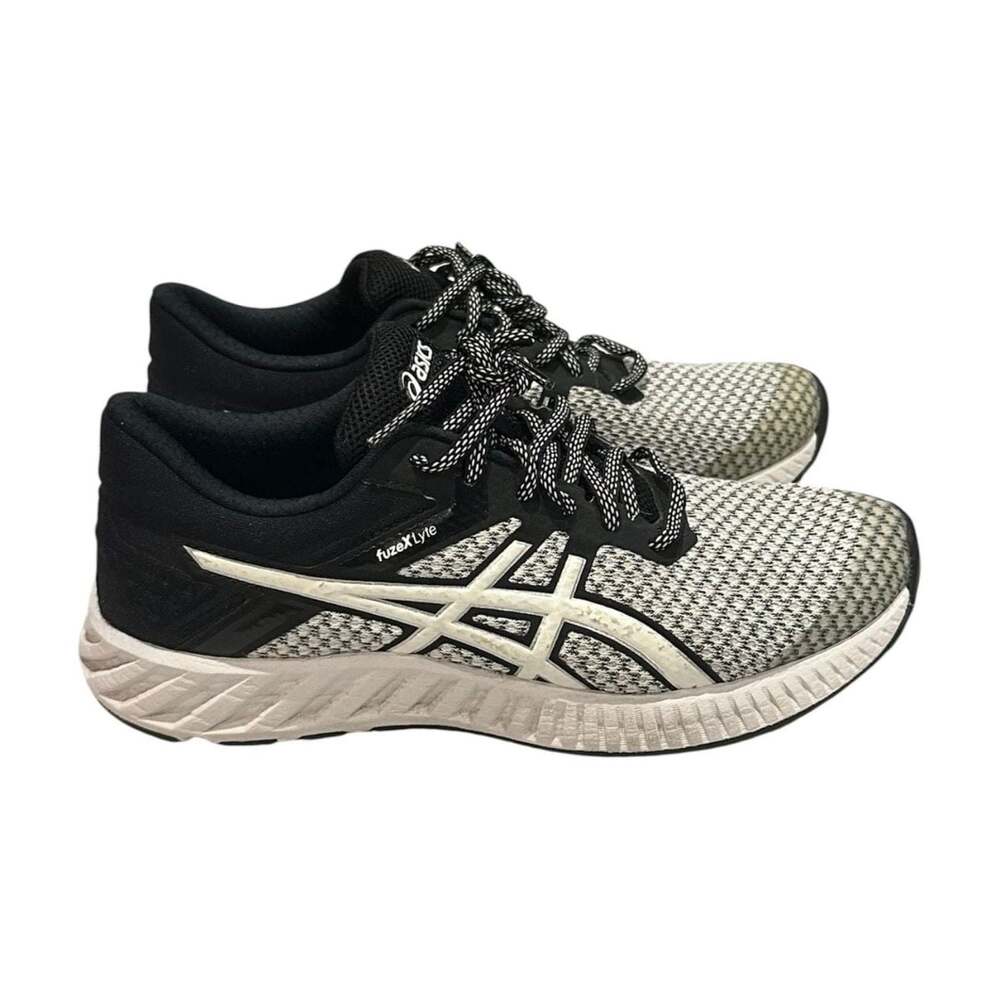 ASICS fuzeX Lyte 2 Women's Running Shoes, Black and White, Style T769N - Sz 7.5 - Picture 1 of 8